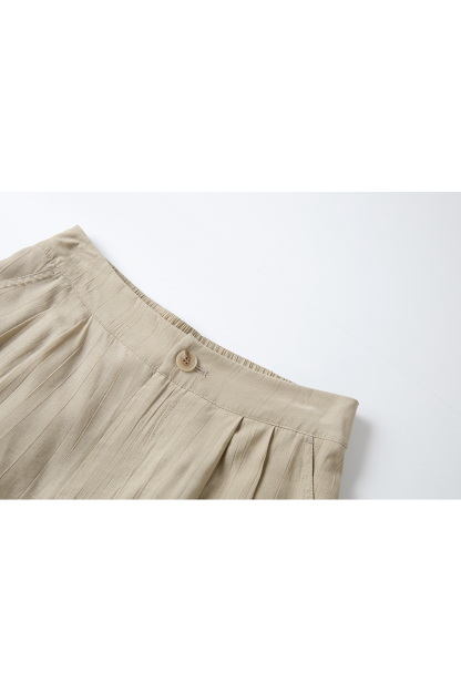 High-Waist Relaxed Wide-Leg Pants with Slimming Drape-VIMLYSTORE