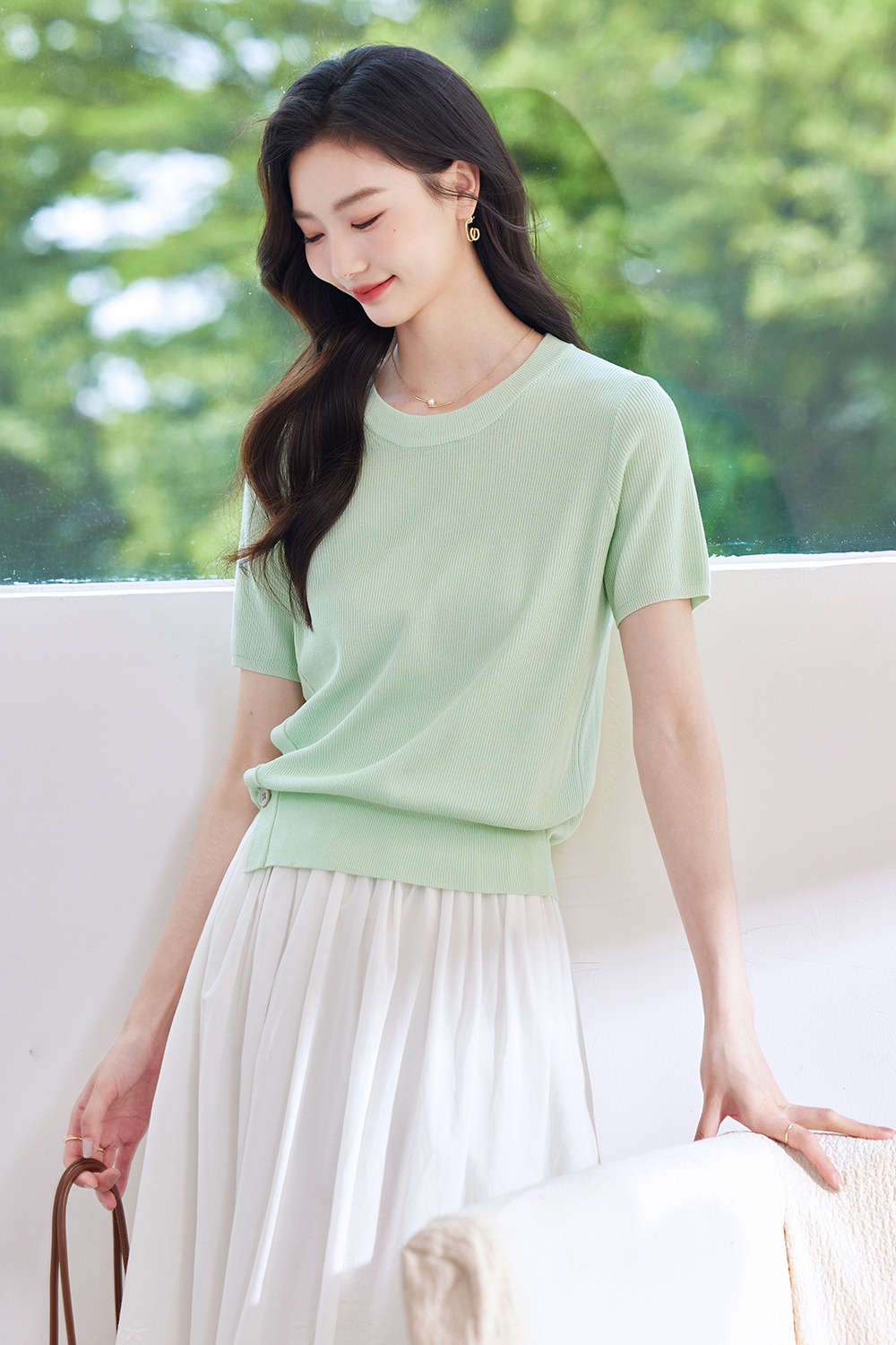 Lightweight Split-Slit Sweater