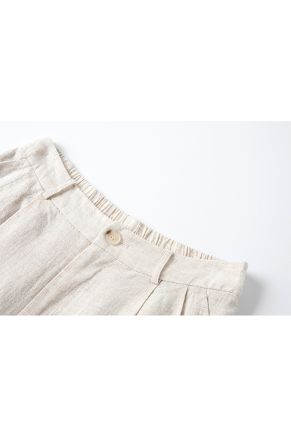 Trendy Relaxed Short-Sleeve Top with High-Waist Wide-Leg Pants Set
