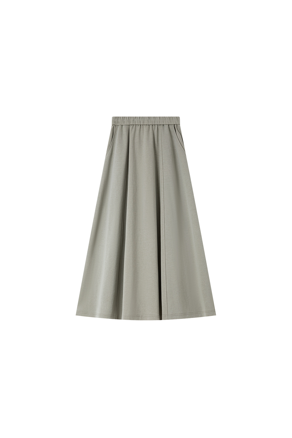 Notch-Neck Top & Skirt with Sweatshirt Layering Set-VIMLYSTORE