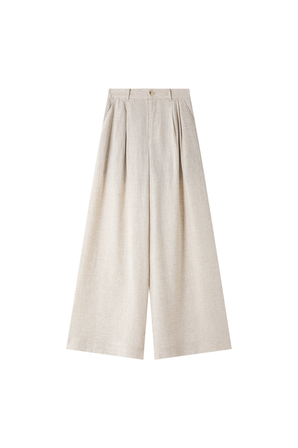 Trendy Relaxed Short-Sleeve Top with High-Waist Wide-Leg Pants Set