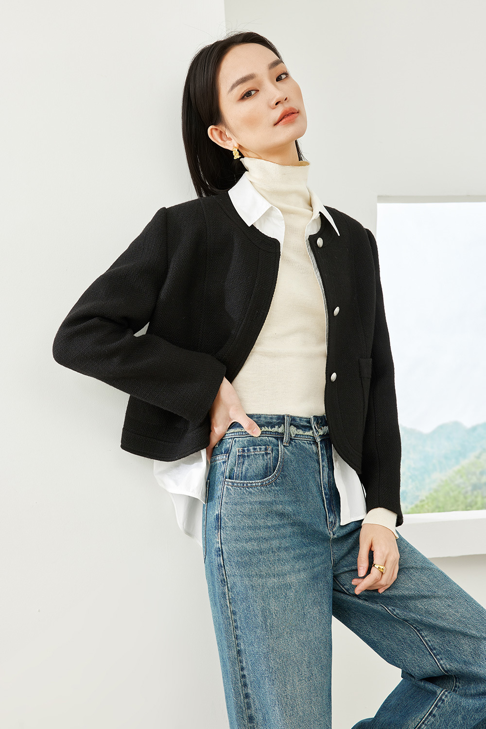 Thick warm casual jacket