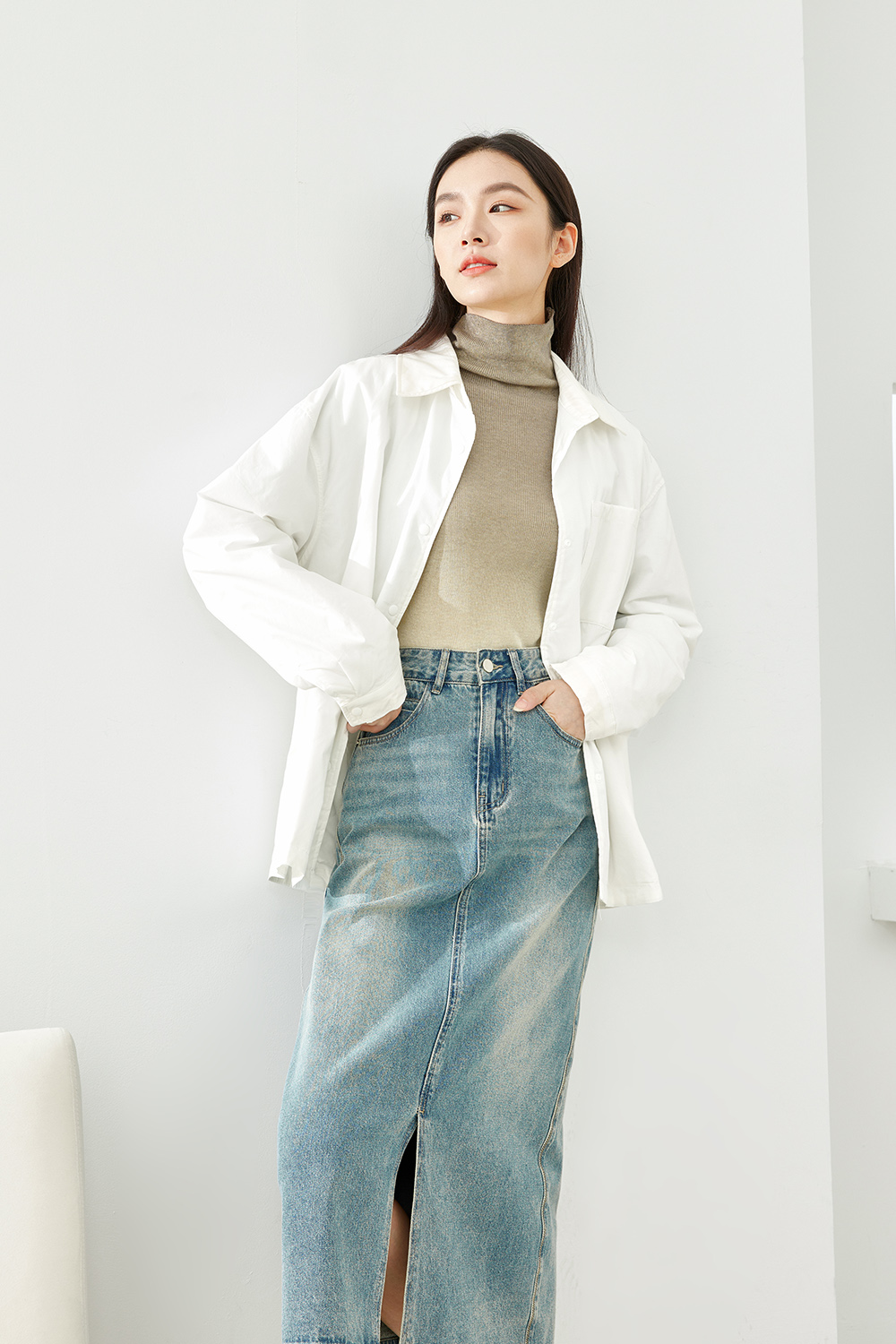 Classic Solid Color Cotton Jacket