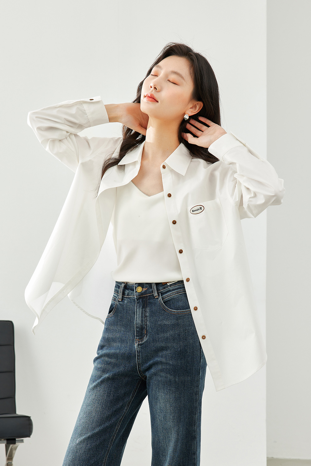Versatile cotton shirt