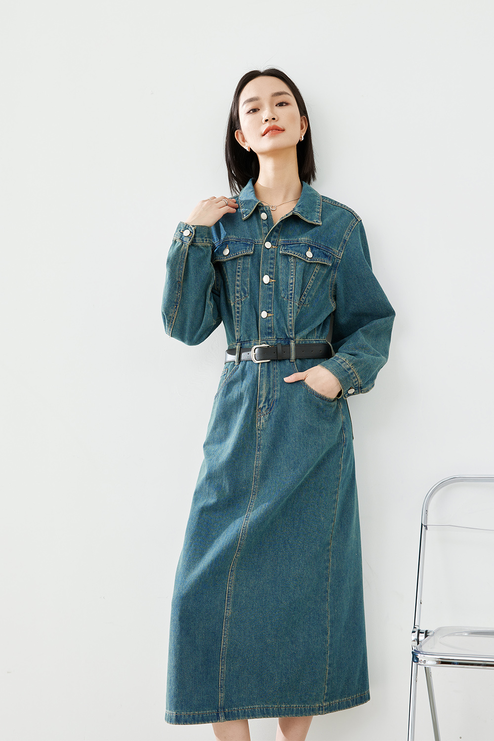 Fashionable Denim Dress