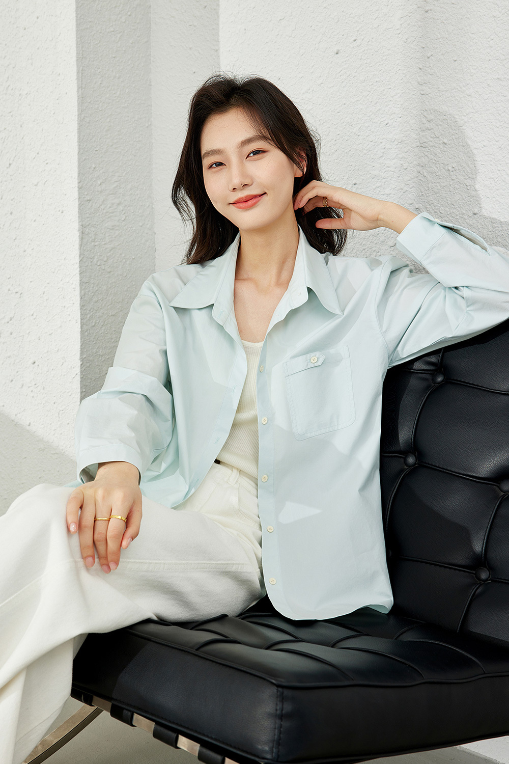 Turn-down Collar Lazy Cotton Shirt