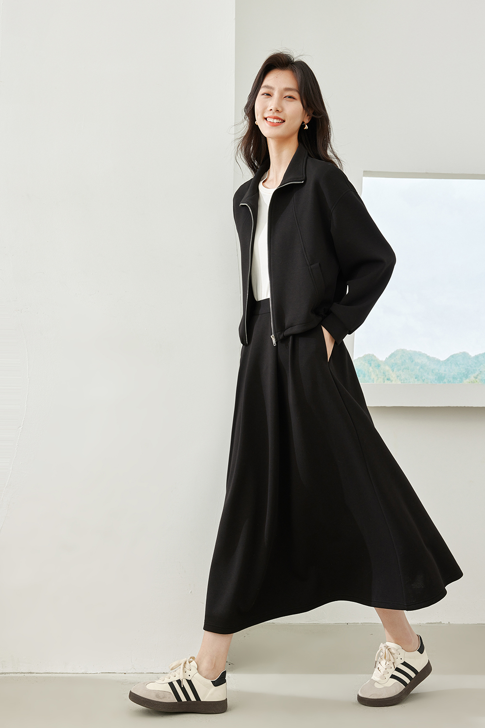 Fashionable Casual Two Piece Suit Skirt