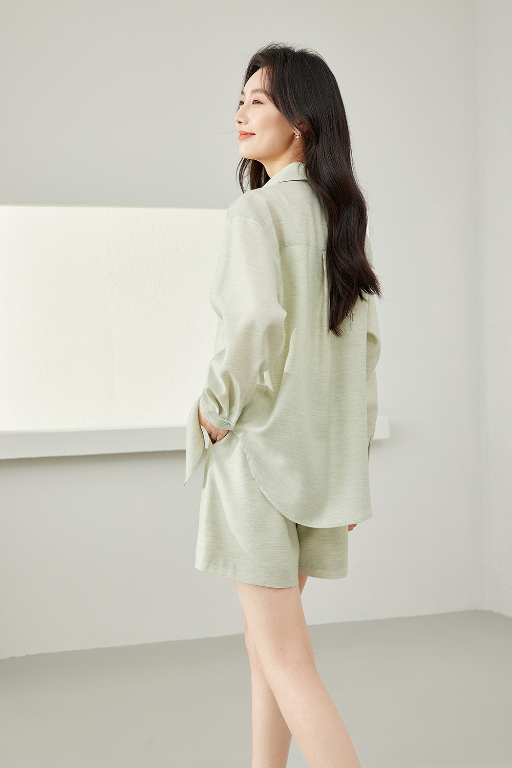 Solid Color Casual Suit