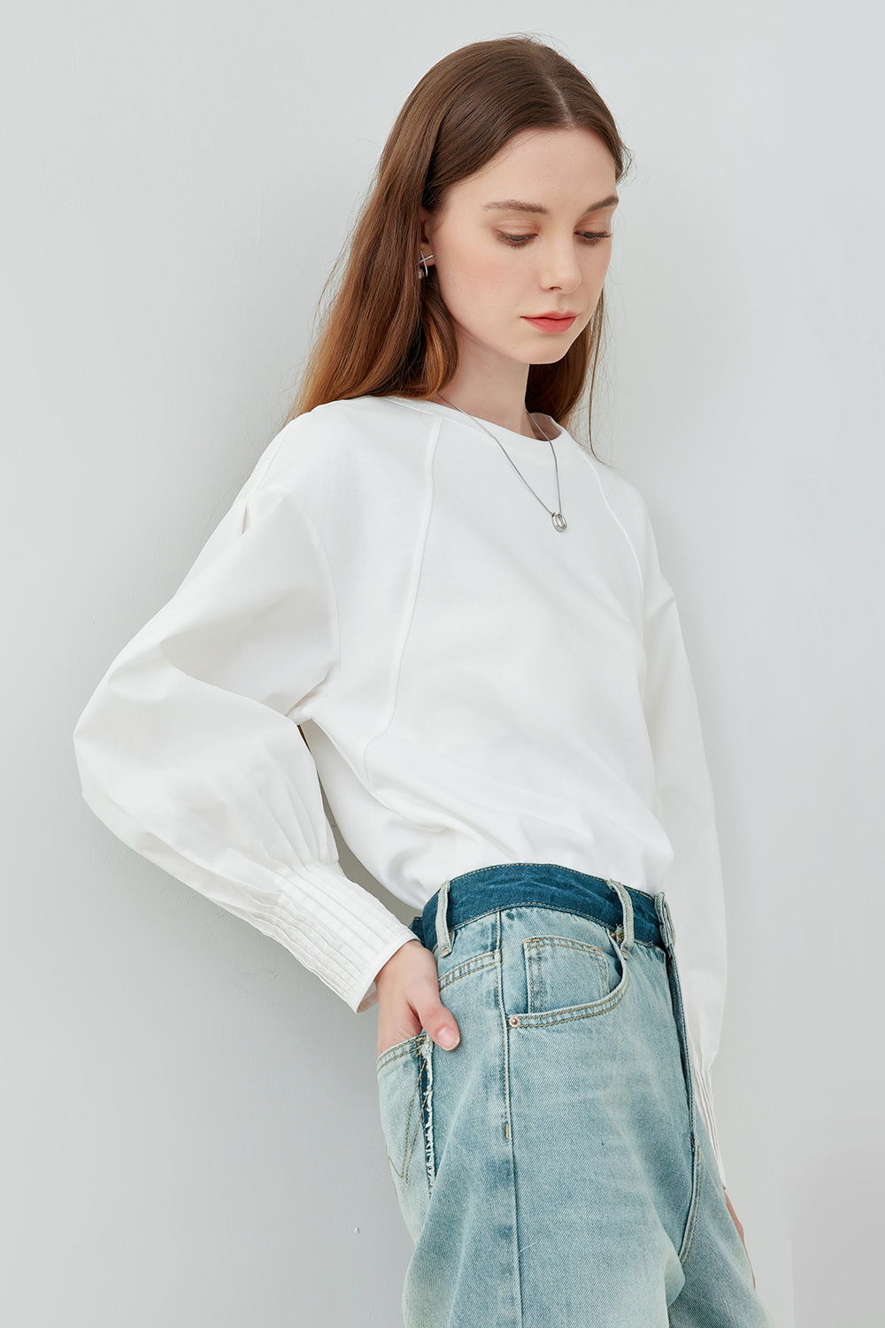 Fashionable Round Neck T-Shirt-VIMLYSTORE