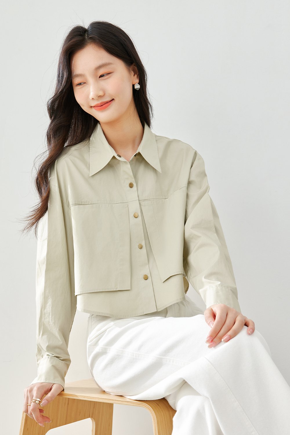 Lapel Patch Shirt