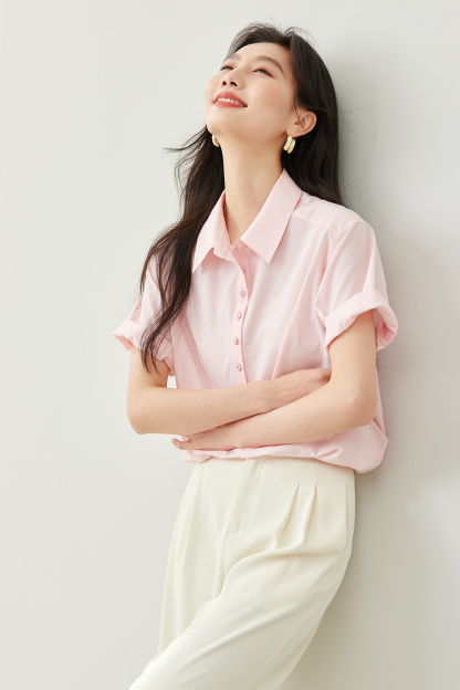 Cuffed Short Sleeve Shirt
