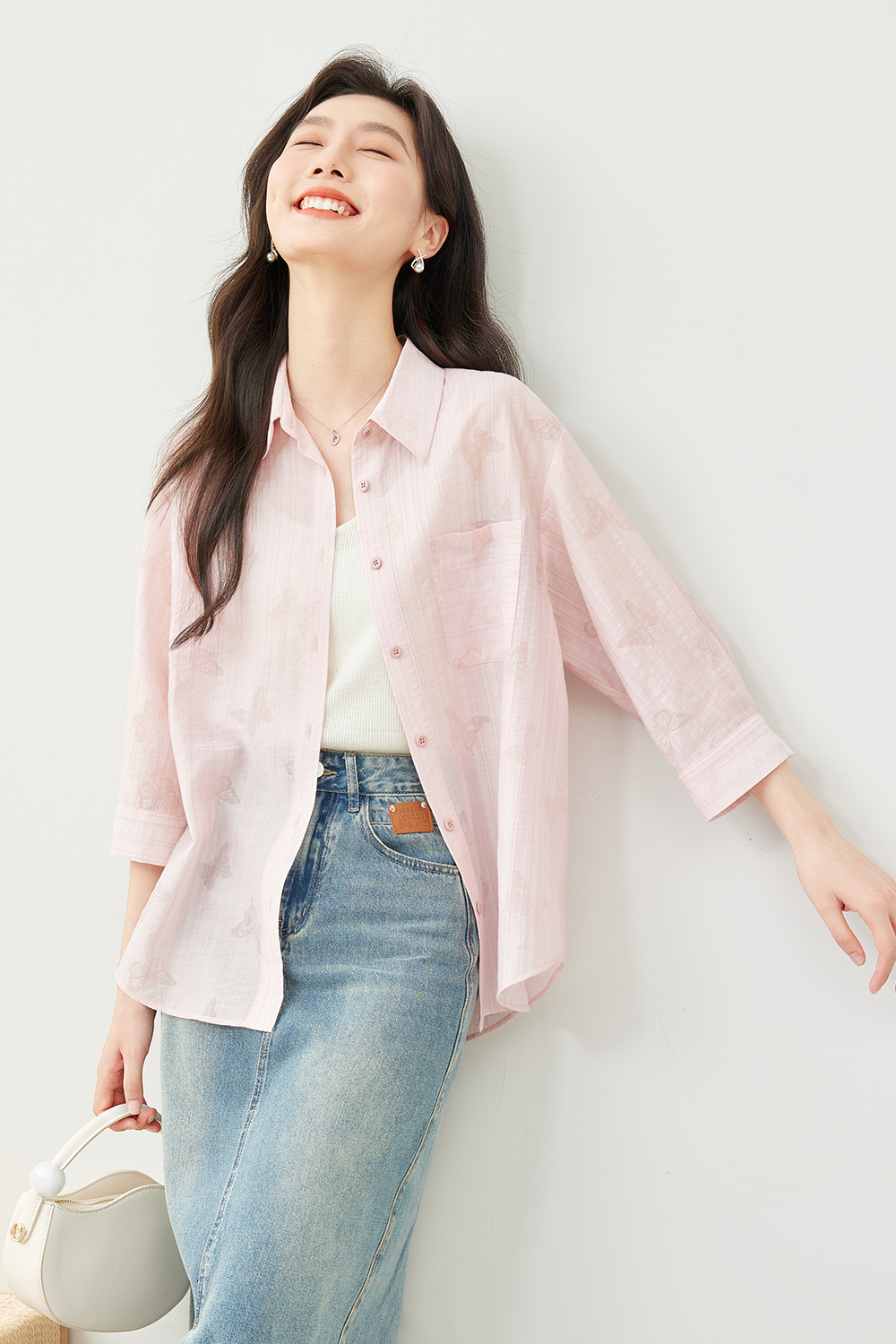 Butterfly Printed Shirt-VIMLYSTORE