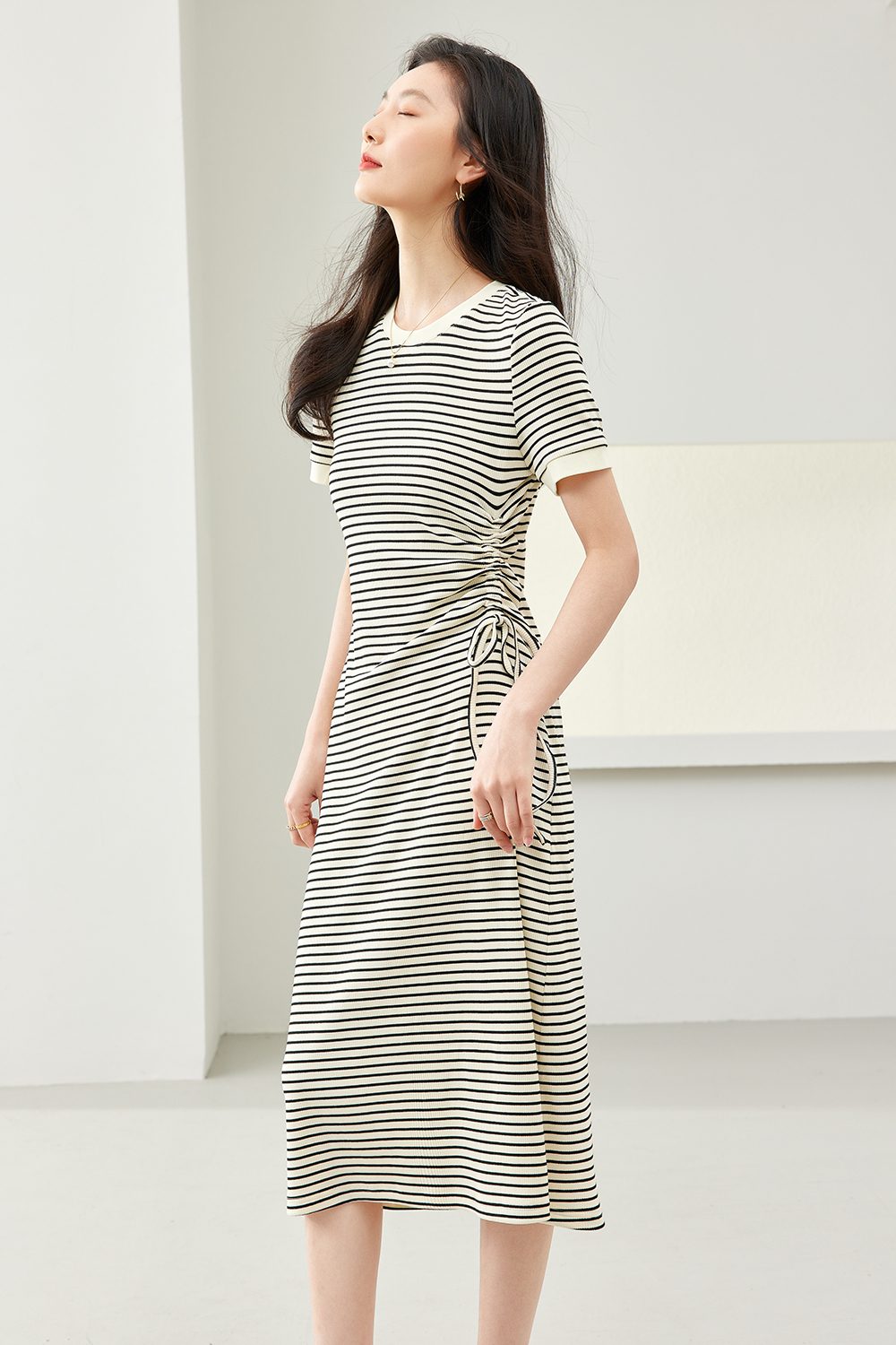 Slimming Striped Dress