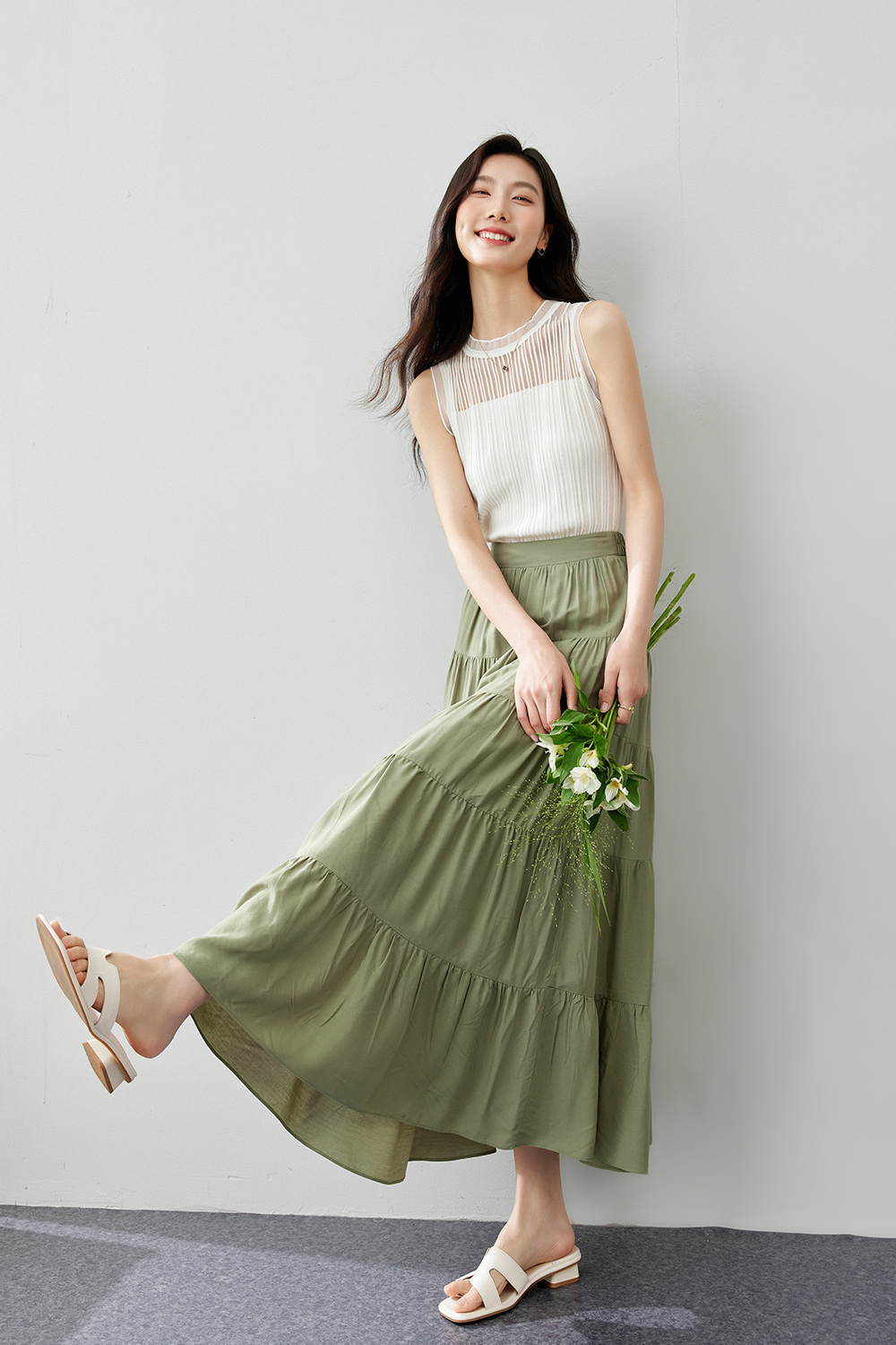 Loose A-Line Cake Skirt