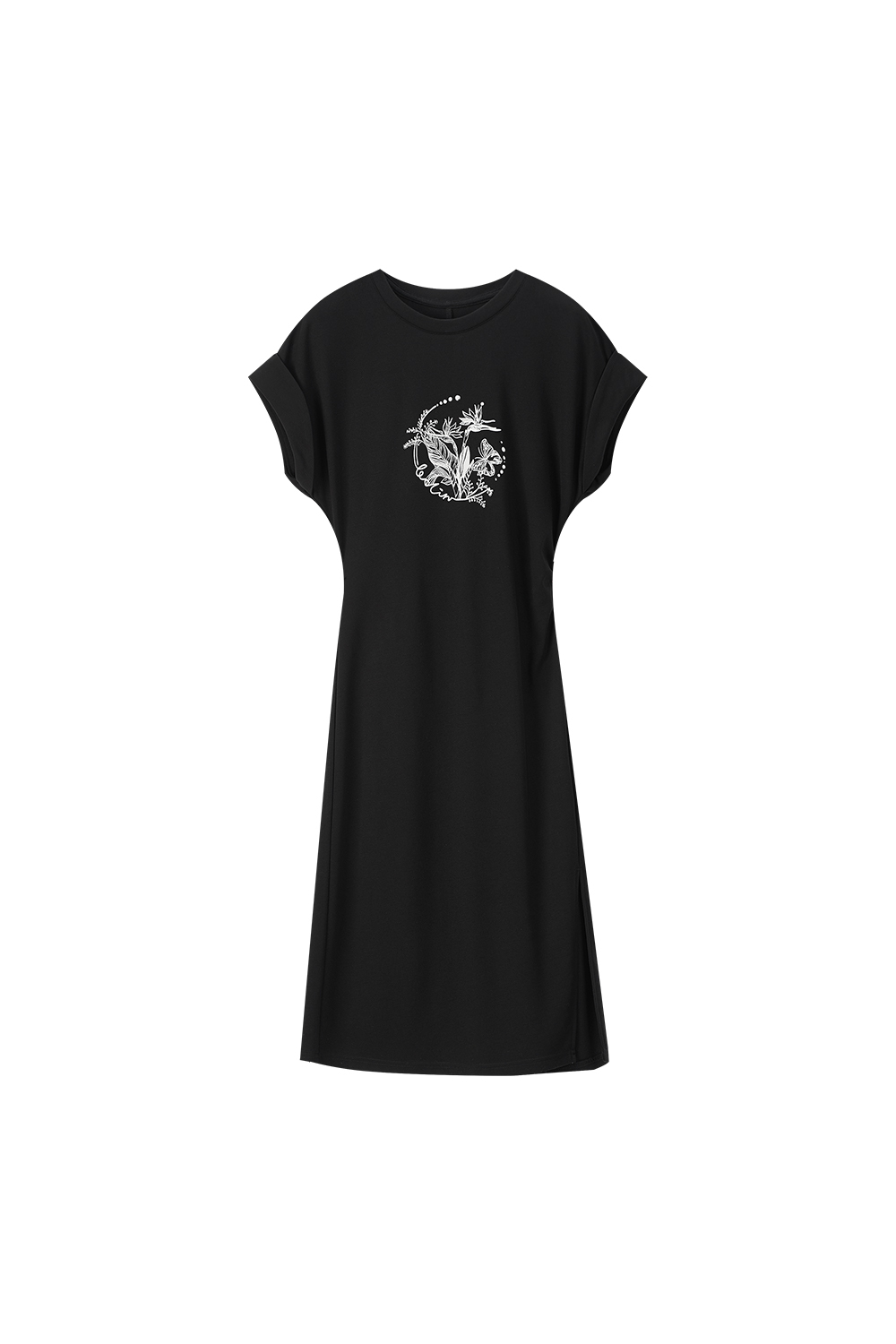 Printed Round Neck Dress