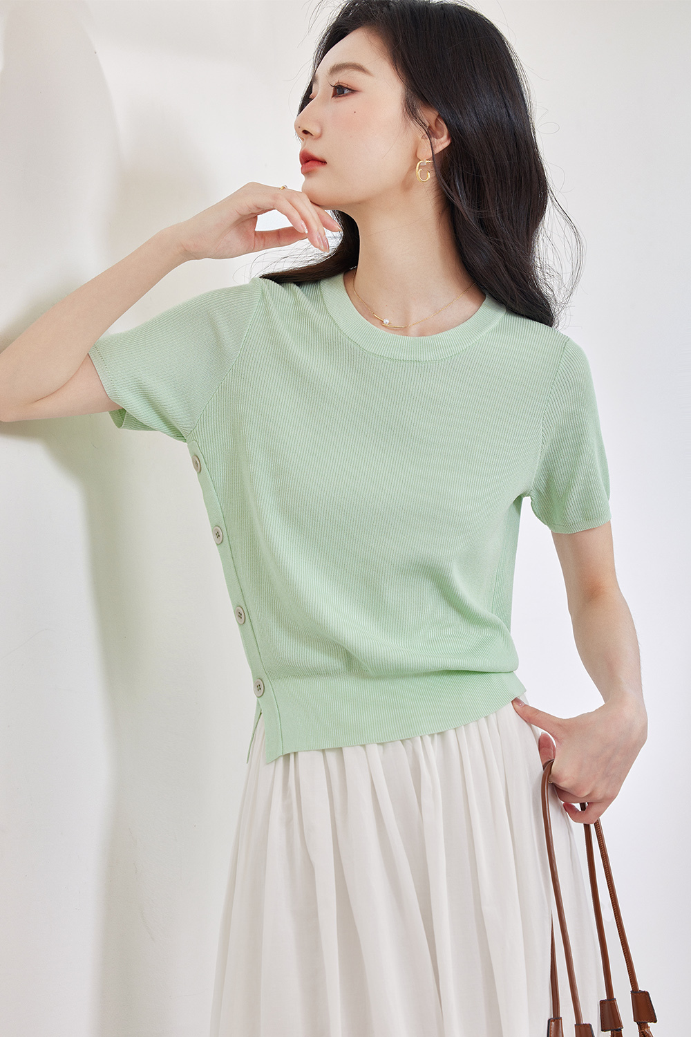 Lightweight Split-Slit Sweater