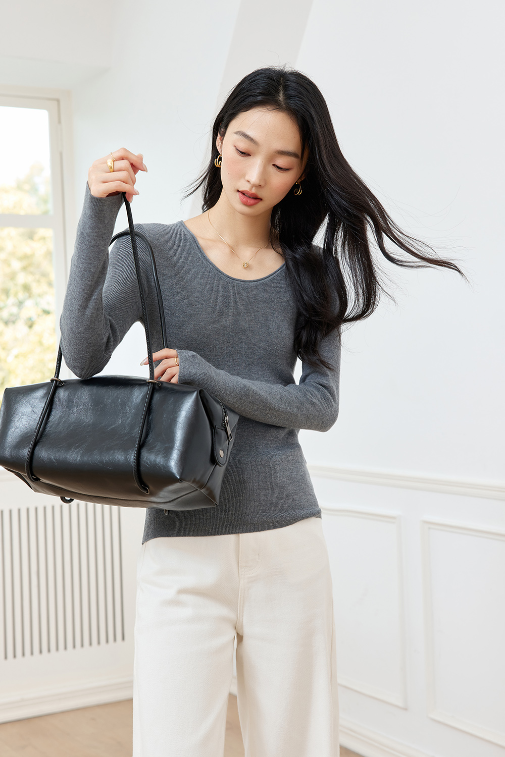 Fashionable And Casual Wool Base Sweater