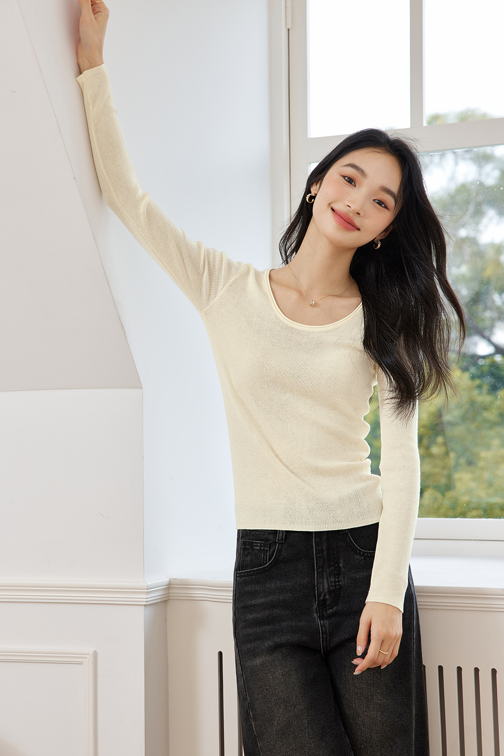 Fashionable And Casual Wool Base Sweater