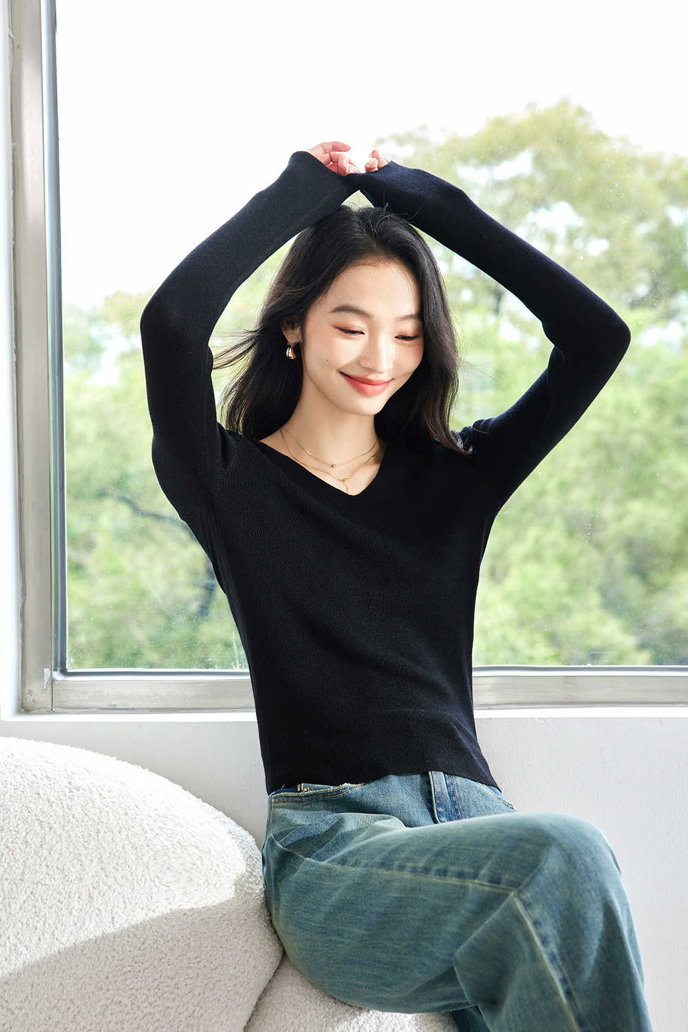 Casual And Versatile Base Sweater