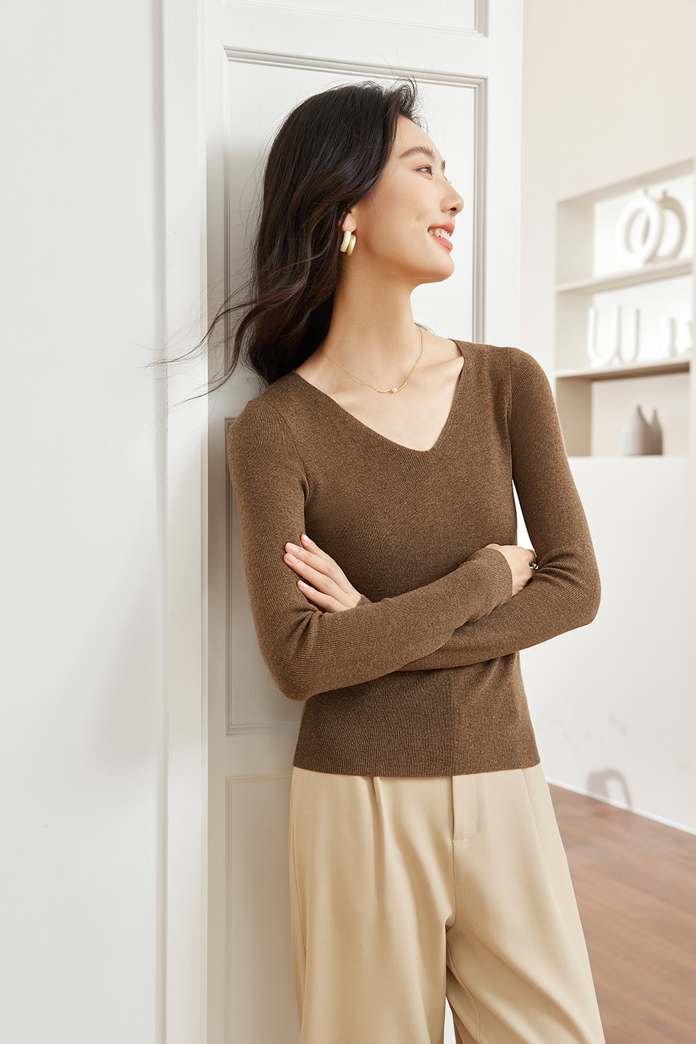 Casual And Versatile Base Sweater