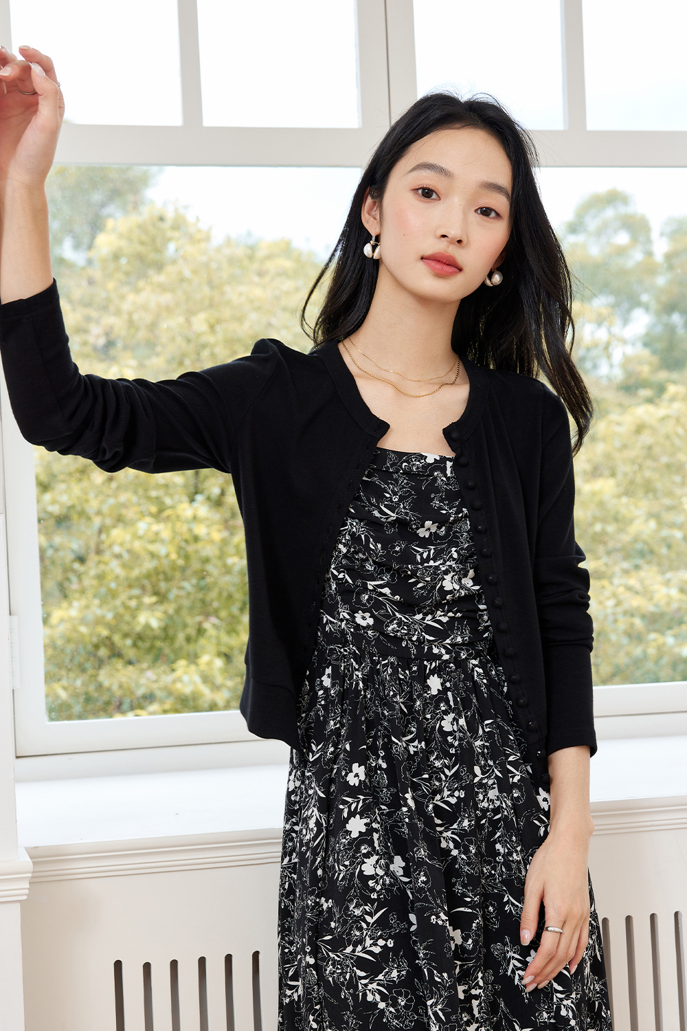 Floral Suspender Tube Top Long Dress