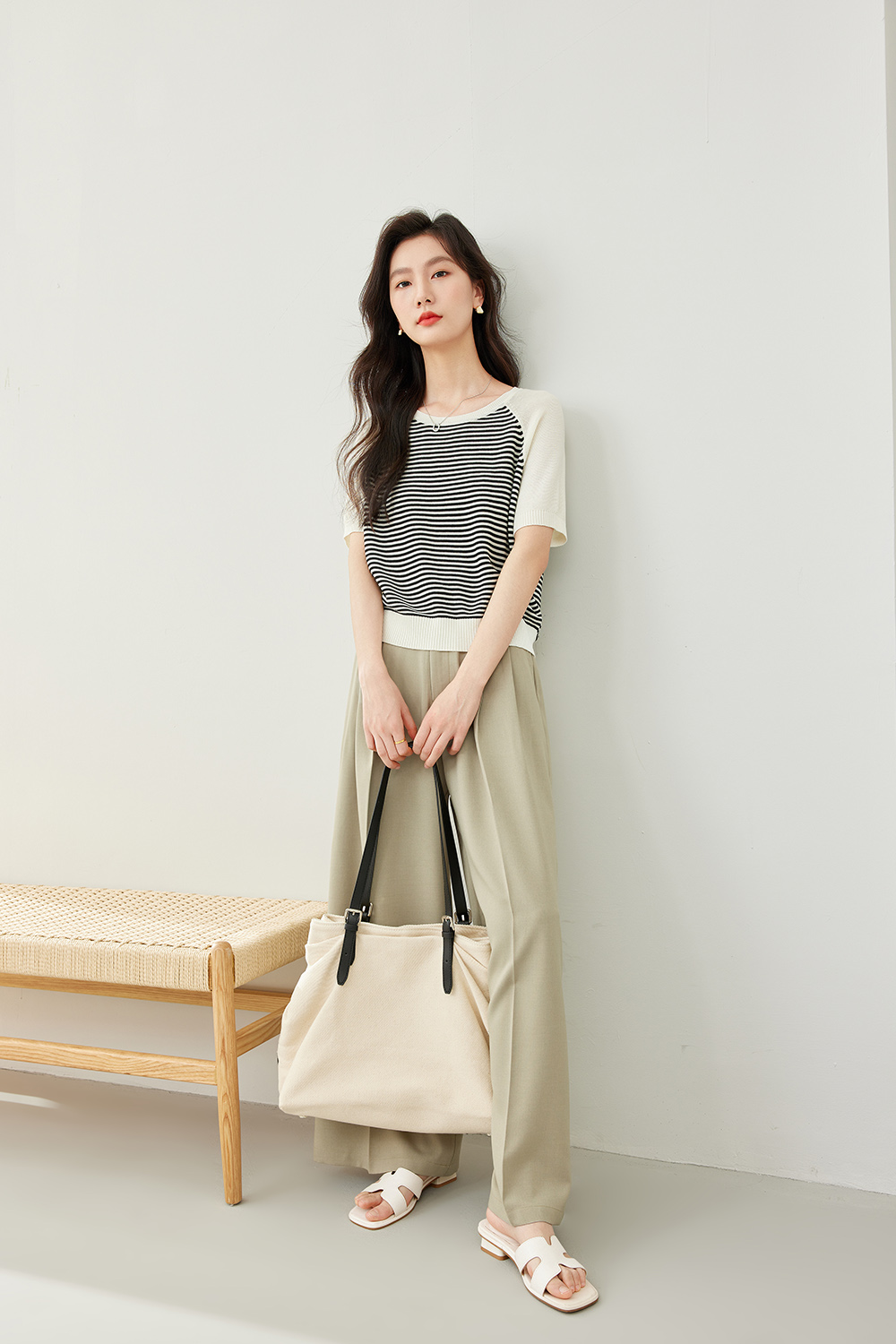 Striped Contrast Sweater