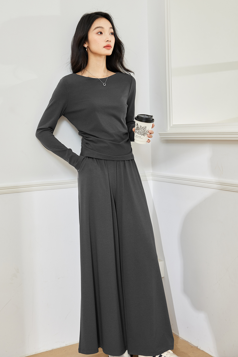 Casual Temperament Knitted Suit