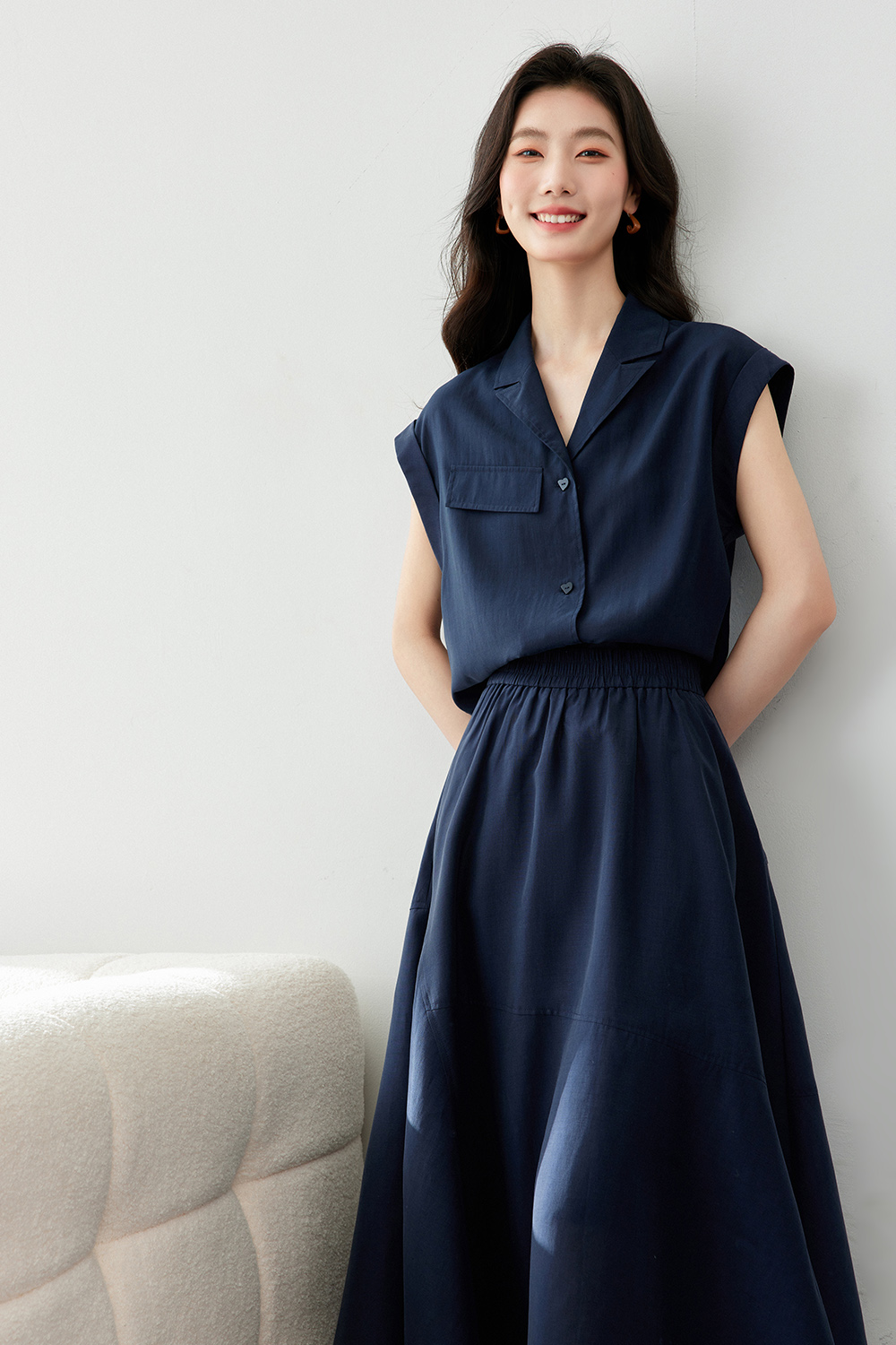 Unrestrained comfortable Lyocell suit.