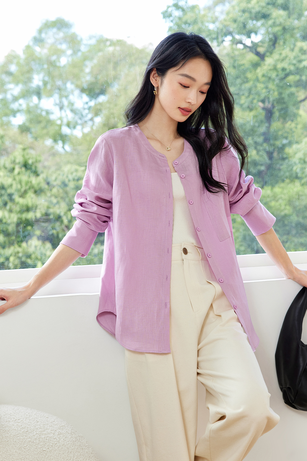 Simple And Stylish Linen Shirt