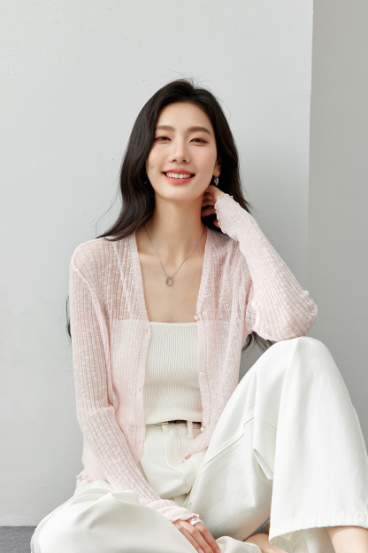Thin Breathable Knitted Cardigan