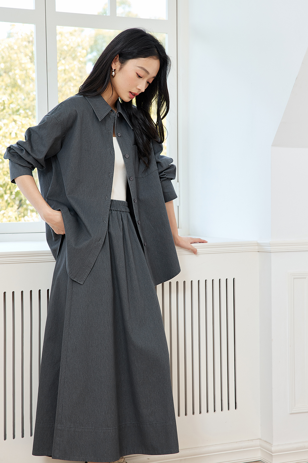 Leisure High-End Pure Cotton Suit