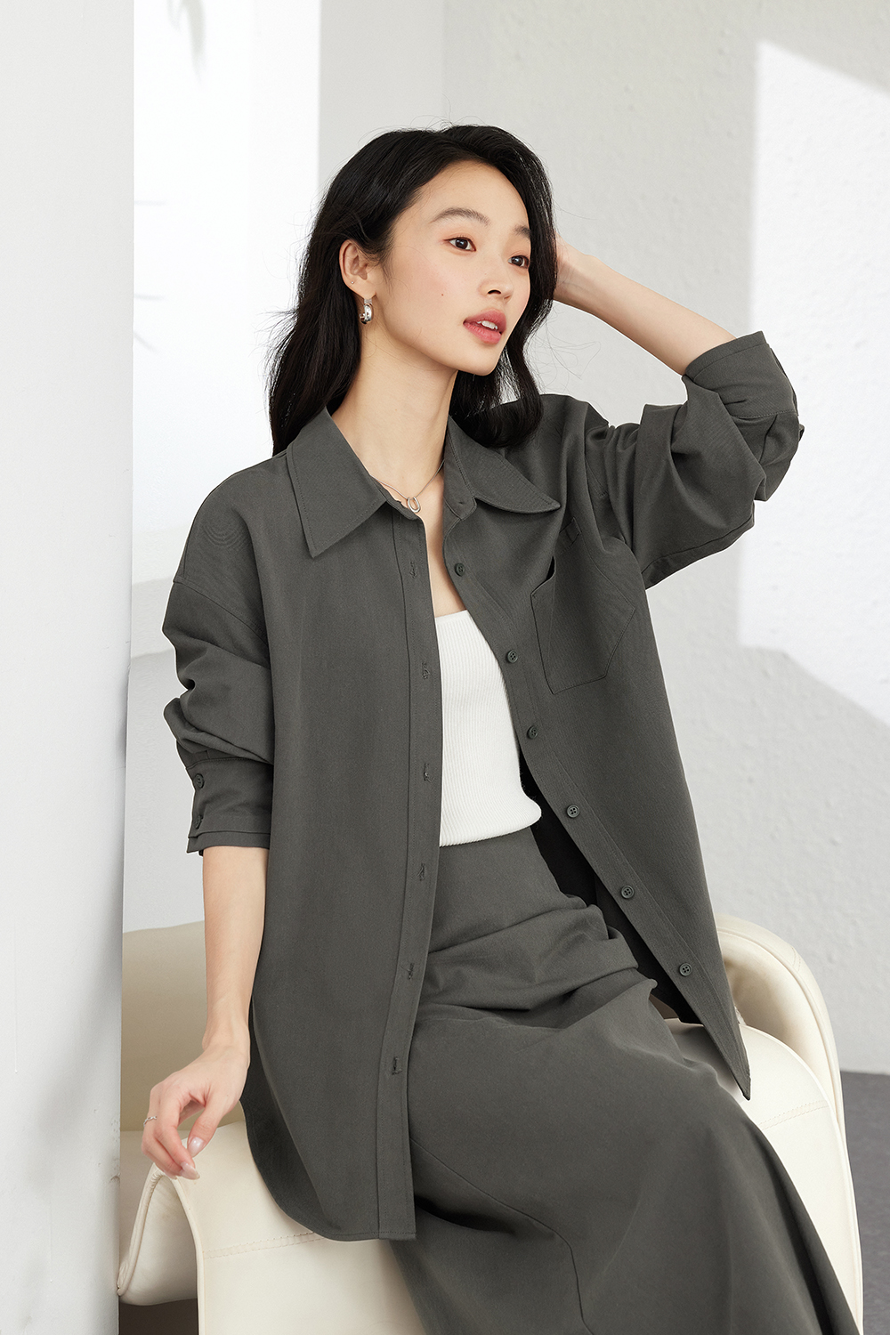 Fashionable Temperament Solid Color Suit-VIMLYSTORE