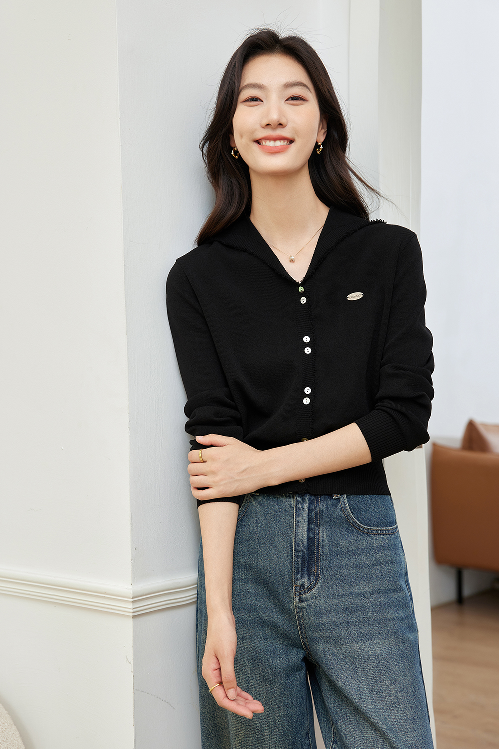 Simple And Versatile Knitted Cardigan-VIMLYSTORE