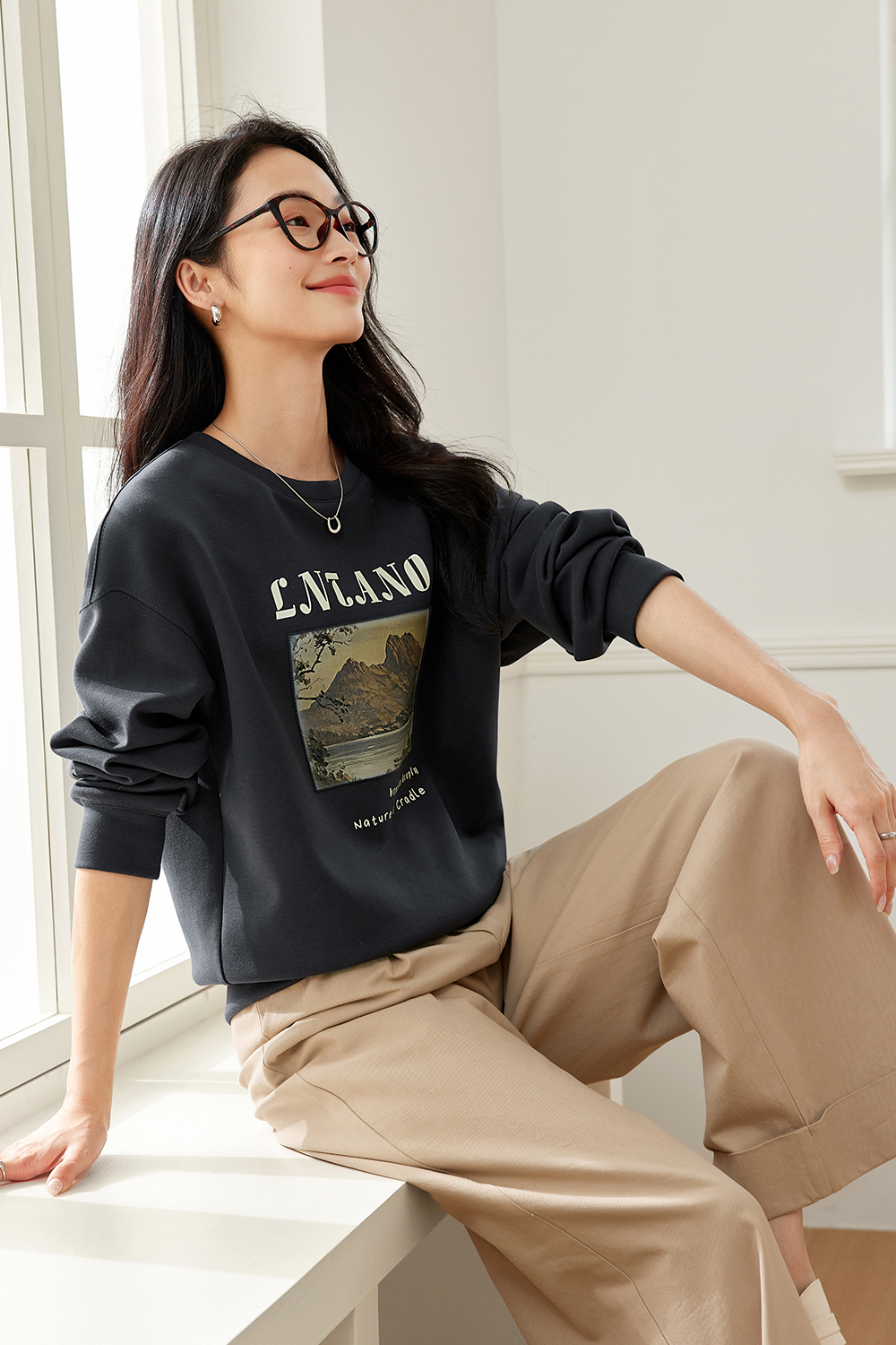 Retro Three-Dimensional Printed Sweatshirt-VIMLYSTORE