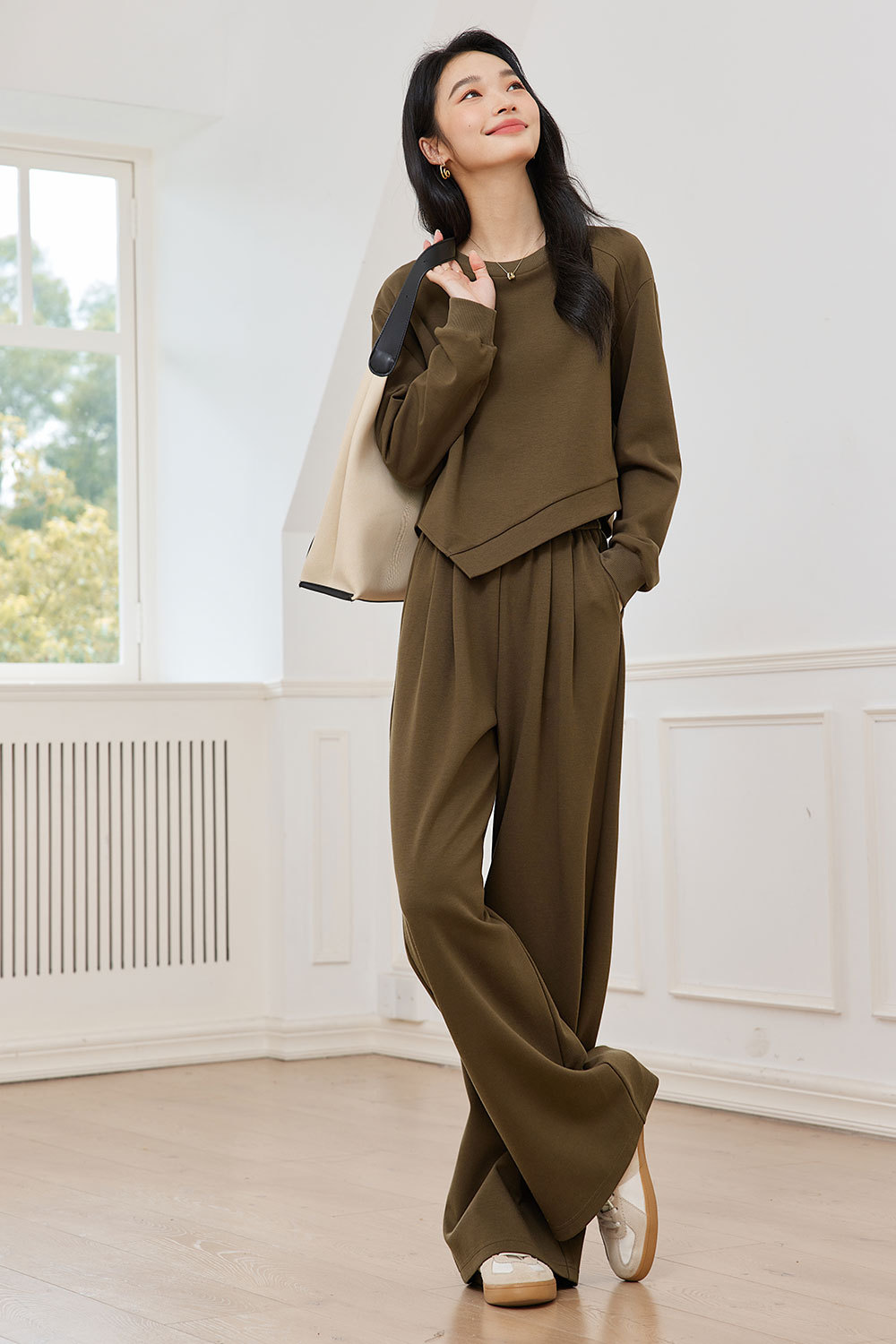 Fashionable Casual Cotton-Spun Suit