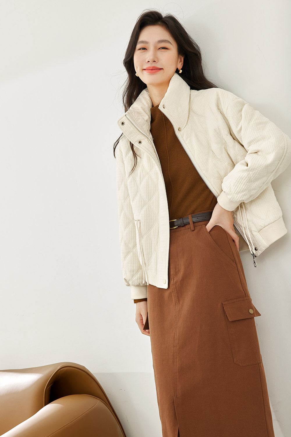 Solid Color Cotton Jacket