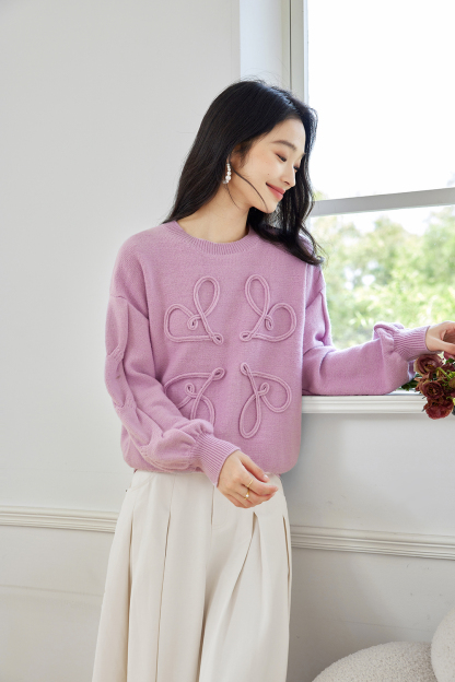 3D Line Design Sweater