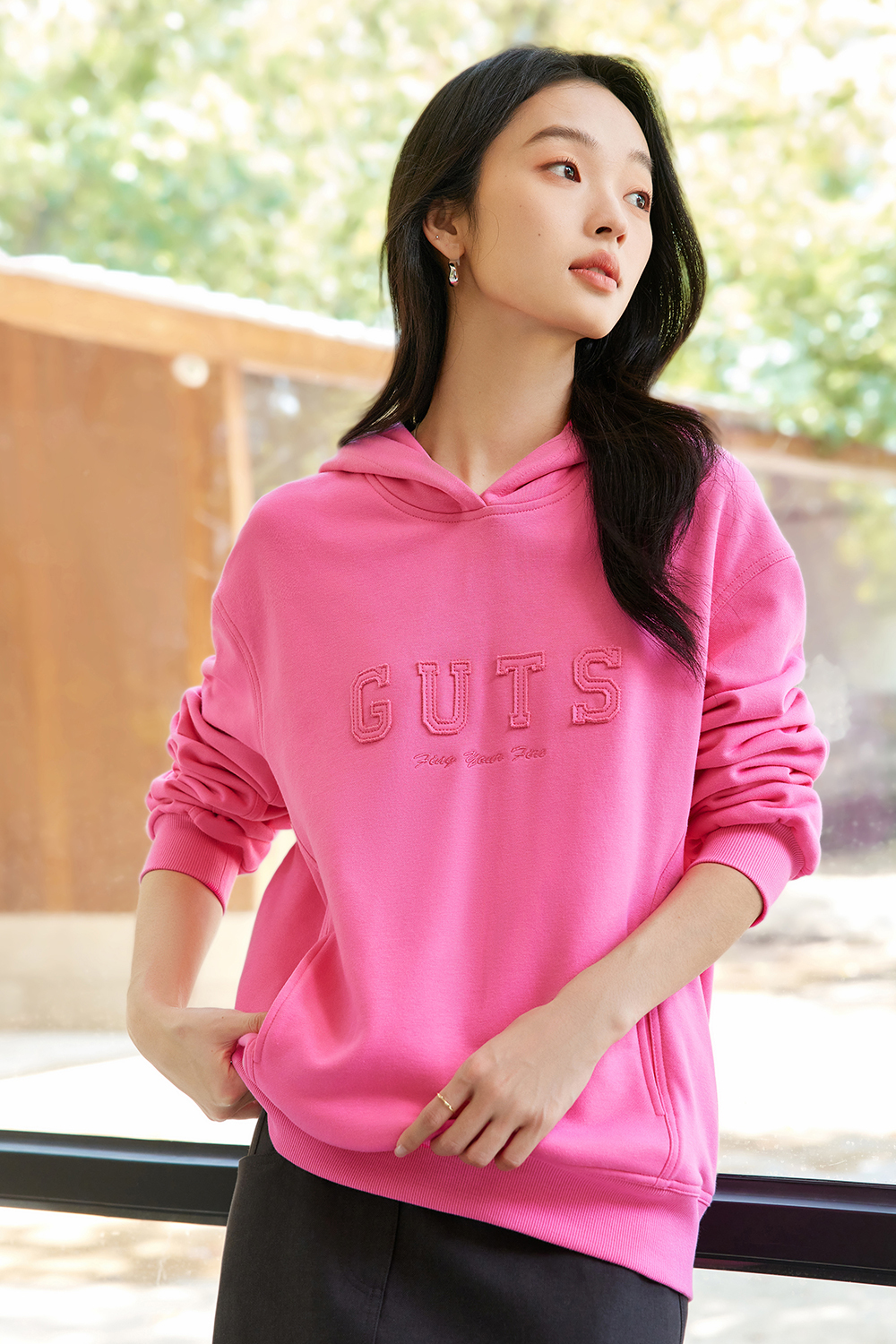 Letter American Style Hooded Sweatshirt