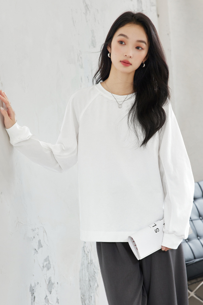 Split Spliced Pure Cotton Shirt