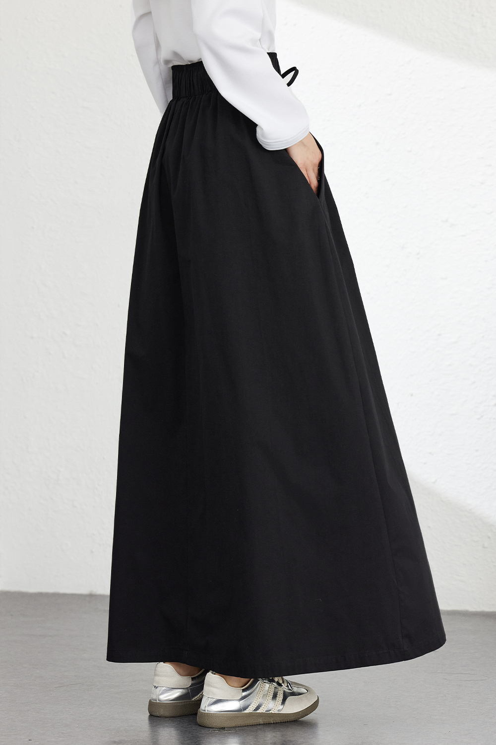 Simple Belted Skirt-VIMLYSTORE