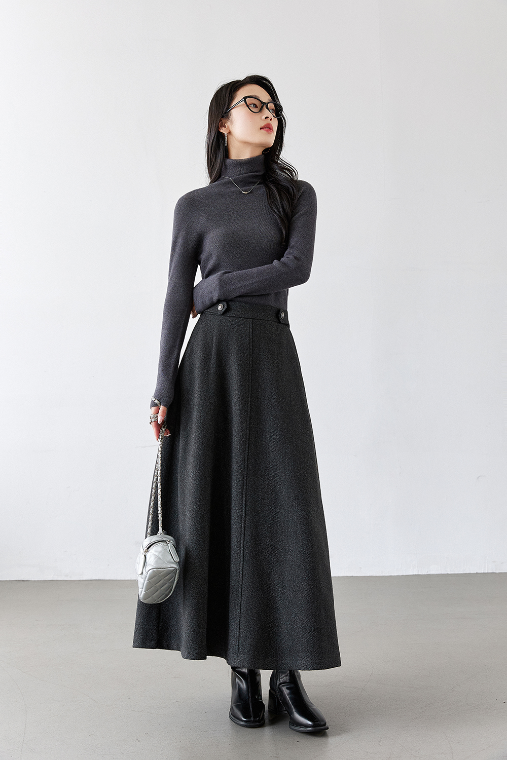 Slimming A-Line Skirt-VIMLYSTORE