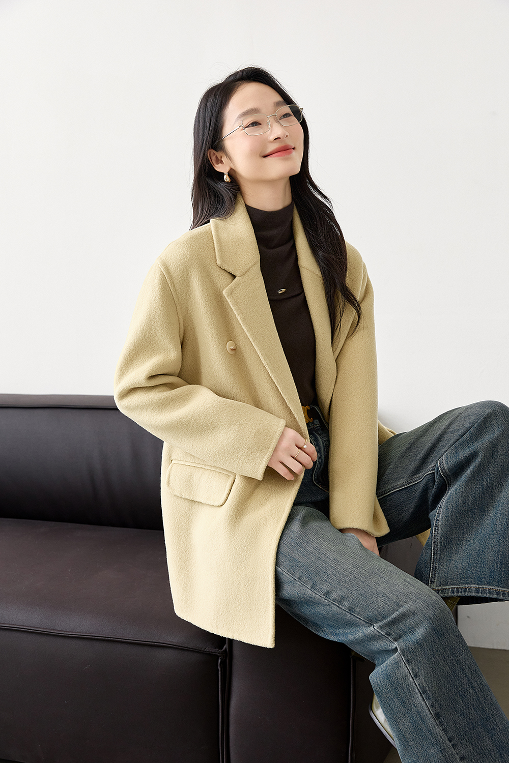 Wool Double-Sided Woolen Coat-VIMLYSTORE