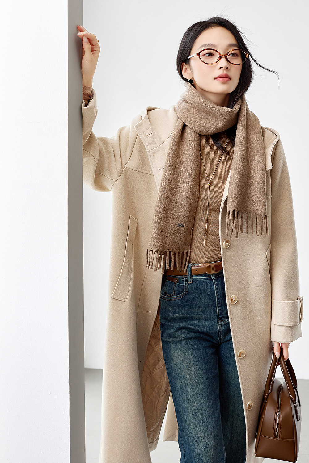 Solid Color Quilted Cotton-Padded Hooded Coat-VIMLYSTORE