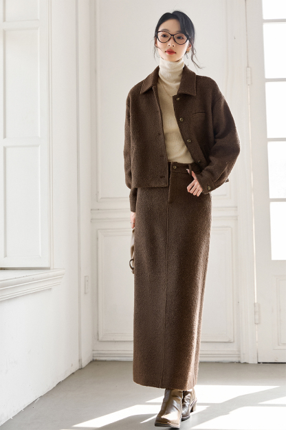 Wool Blend Thickened Casual Suit