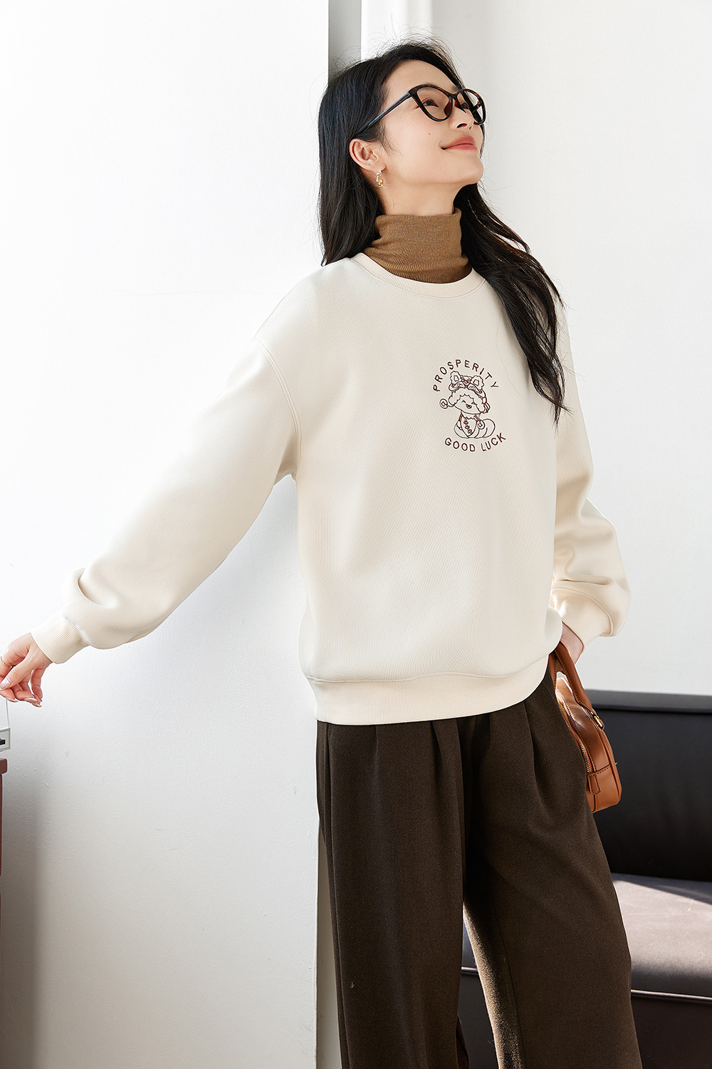 Fun printed design sweatshirt-VIMLYSTORE