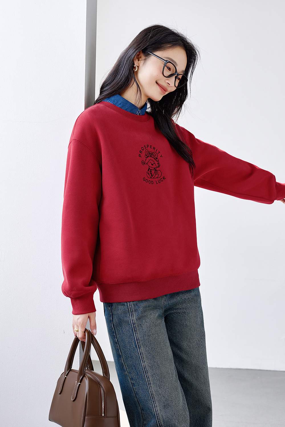 Fun printed design sweatshirt-VIMLYSTORE