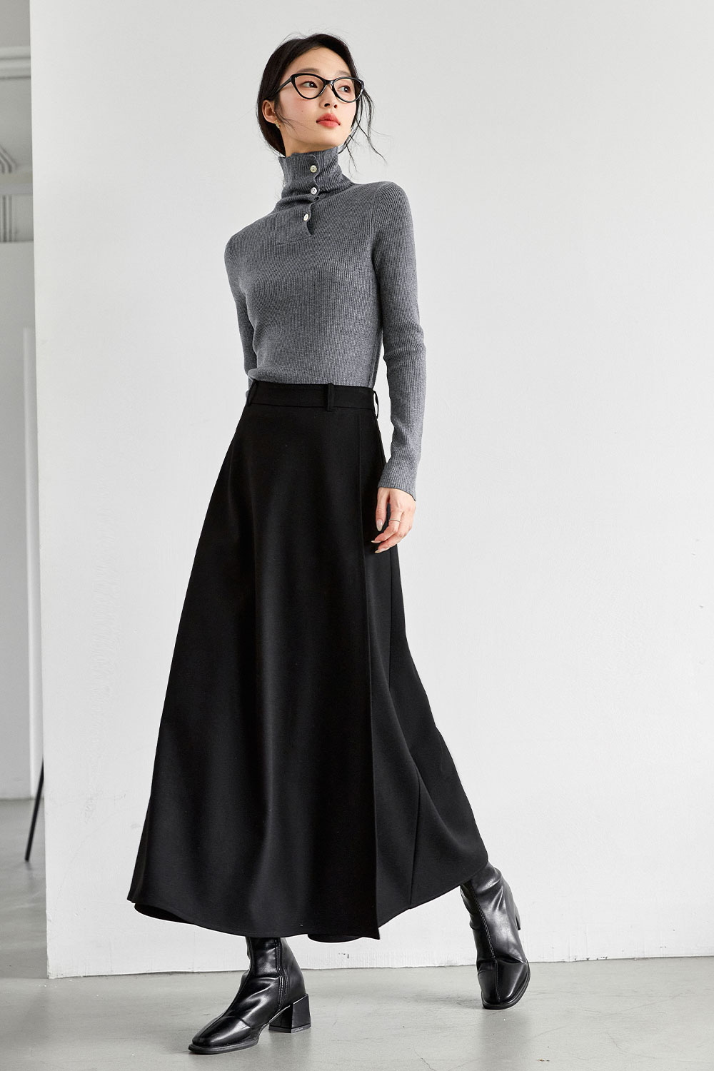 Irregular loose culottes-VIMLYSTORE