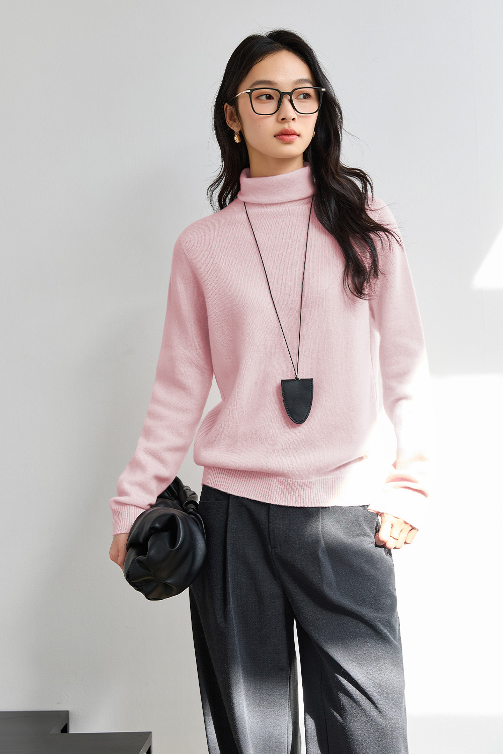 Purewool Simple Knitted Sweater-VIMLYSTORE