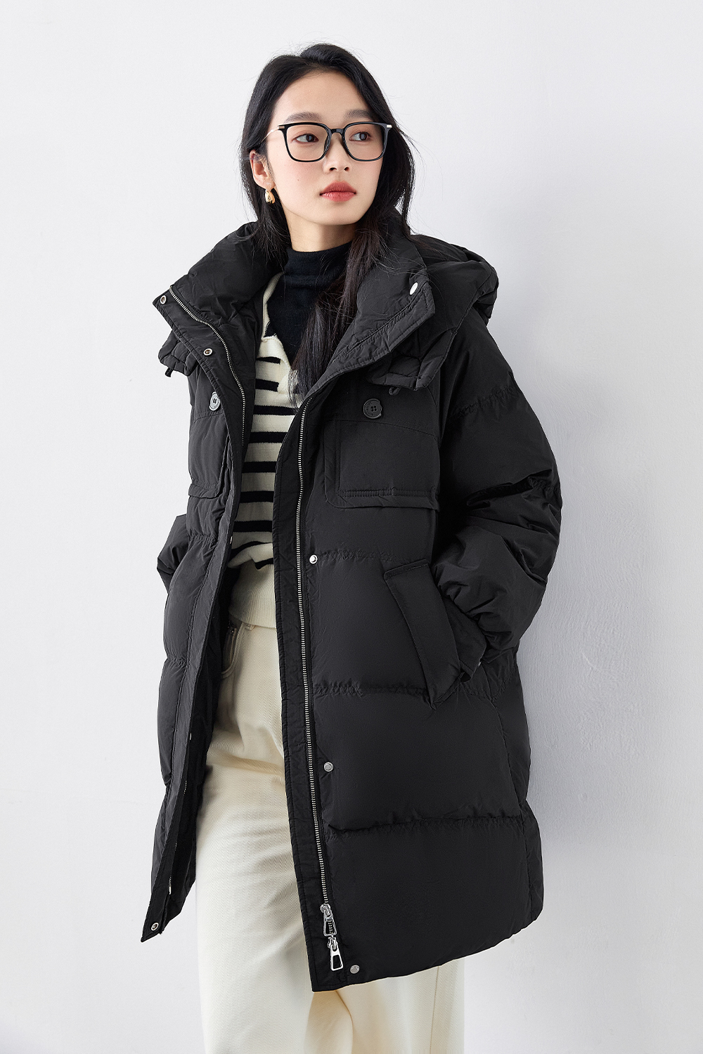 Thick casual down jacket