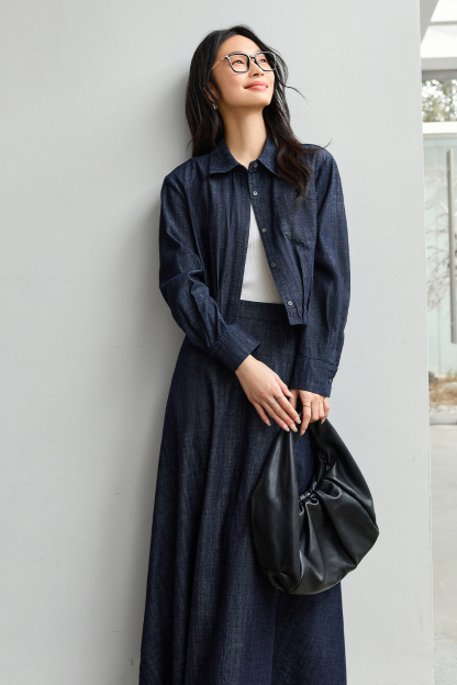 Pure Cotton Casual Denim Set